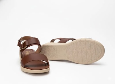 Foto 3 | Foto 3 | Sandalias De Piel Relax 127 Miel Para Mujer