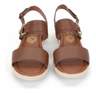 Foto 4 | Foto 4 | Sandalias De Piel Relax 127 Miel Para Mujer