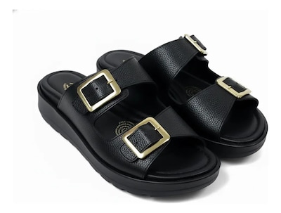 Foto 3 | Foto 3 | Sandalias De Piel Relax 434 Negro Para Mujer
