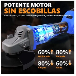 Foto 3 | Foto 3 | Esmeriladora Angular Inalámbrica Bowoshen