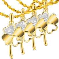 Collar Para San Valentín High Monaco Mxgng-004 4 Piezas Dorado