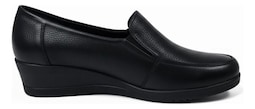 Mocasines De Piel Relax 900 Negro Para Mujer
