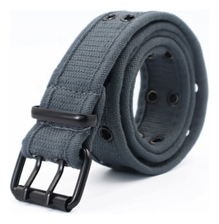 Foto 1 | Foto 1 | Cinturón Freedom M7865 Algodón Hebilla Rectangular Gris Hombre