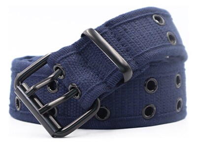 Foto 3 | Foto 3 | Cinturón Freedom M7865 Algodón Hebilla Rectangular Azul Hombre