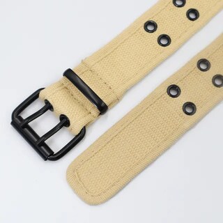 Foto 3 | Foto 3 | Cinturón Freedom M7865 Algodón Hebilla Rectangular Beige Hombre