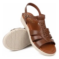 Sandalias De Piel Relax 273 Miel Para Mujer