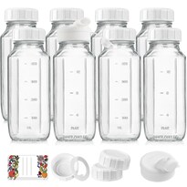 Botellas De Vidrio Para Leche Syntic De 16 Ml Con Tapa Hermética Paquete De 8 - Venta Internacional.