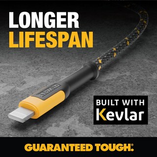 Foto 3 | Foto 3 | Cable Usb A A Lightning Dewalt Reforzado Trenzado 1 2 M - Venta Internacional.