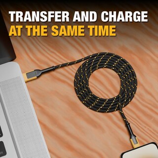 Foto 5 | Foto 5 | Cable Usb A A Lightning Dewalt Reforzado Trenzado 1 2 M - Venta Internacional.