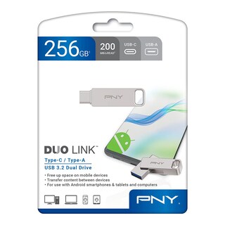 Foto 7 | Foto 7 | Unidad Flash Pny Duo Link 256gb Usb 3.2 Type-c Para Android - Venta Internacional.