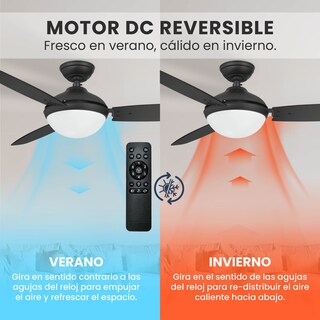 Foto 4 | Foto 4 | Ventilador de Techo Eleve Comfort M2 Negro con Luz Led