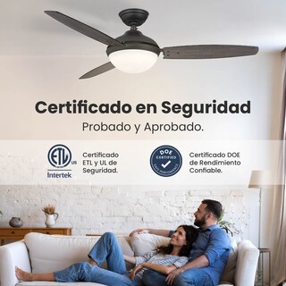 Foto 6 | Foto 6 | Ventilador de Techo Eleve Comfort M2 Negro con Luz Led