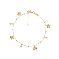 Pulso Estrella 1mm 19cm 10k Oro Italiano