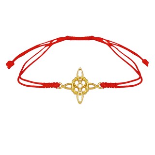 Foto 1 | Foto 1 | Pulsera Roja Nudo De Bruja Oro Laminado Amuleto Vangania
