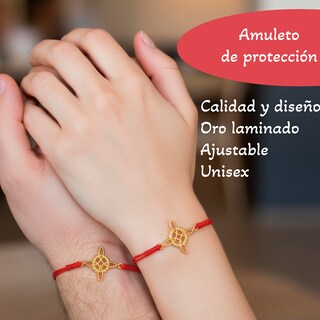 Foto 2 | Foto 2 | Pulsera Roja Nudo De Bruja Oro Laminado Amuleto Vangania