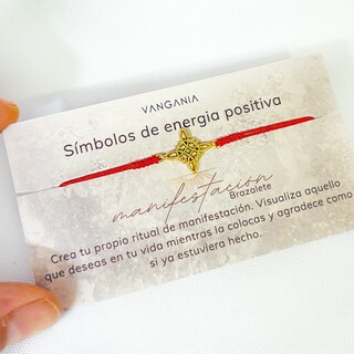 Foto 5 | Foto 5 | Pulsera Roja Nudo De Bruja Oro Laminado Amuleto Vangania