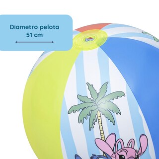 Foto 2 | Foto 2 | Pelota De Playa Inflable Bestway De Stitch Y Angel 51 Cm