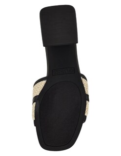 Foto 6 | Foto 6 | Sandalia De Tacón Guess Negro Textil Para Mujer