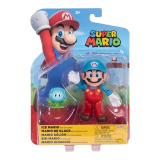 Foto 1 | Foto 1 | Figura Articulada Ice Mario De Super Mario 4 Con Ice Flower