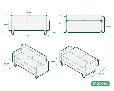 Foto 8 | Foto 8 | Sofá Cama Makora Tatiane Rojo Lino Con Memory Foam Y Respaldo Reclinable 3 Posiciones