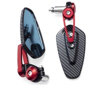 Espejo Retrovisor Para Motocicleta Fibra De Carbono 2 Unidades Negro - Venta Internacional.