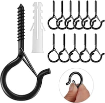 Ganchos De Tornillo Safety Lock Q-hanger Negros 12 Unidades - Venta Internacional.