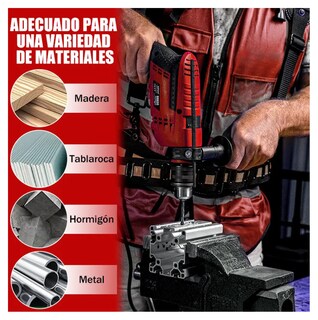 Foto 4 | Foto 4 | Taladro Eléctrico Inalámbrico Eo Safe Imports Esi-25210 Rojo 64 Piezas