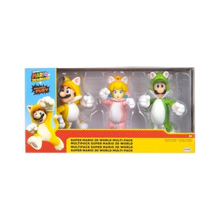 Foto 1 | Foto 1 | Super Mario Multipack 3d World 3 Figuras