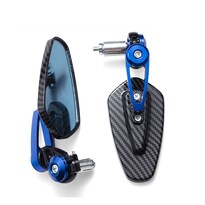 Espejo Retrovisor Para Motocicleta Fibra De Carbono 2 Unidades Negro - Venta Internacional.