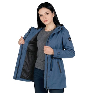 Foto 1 | Foto 1 | Chamarra Rompevientos Greenlander Con Capucha Para Mujer Azul