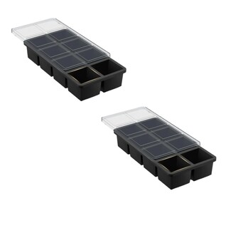 Foto 1 | Foto 1 | Moldes De Silicona Para Cubitos De Hielo Con Tapa 2 Piezas