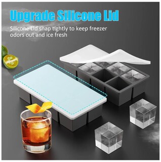 Foto 3 | Foto 3 | Moldes De Silicona Para Cubitos De Hielo Con Tapa 2 Piezas