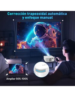 Foto 7 | Foto 7 | Mini Proyector Inteligente X6 Blanco + Bocina Jbl Go 4 Plata Petukita Box