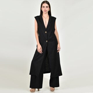 Foto 1 | Foto 1 | Conjunto Roman Fashion Largo De Lino Para Mujer 2 Piezas