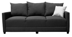 Sofá El Bazar Store Atlanta Lino Gris Oxford 3 Plazas Modular Moderno