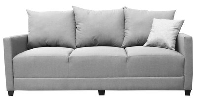 Foto 1 | Foto 1 | Sofá El Bazar Store Atlanta Lino Gris Plata 3 Plazas Modular Moderno