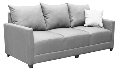 Foto 3 | Foto 3 | Sofá El Bazar Store Atlanta Lino Gris Plata 3 Plazas Modular Moderno