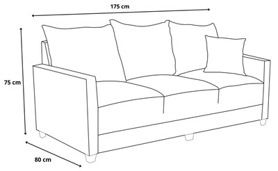 Foto 4 | Foto 4 | Sofá El Bazar Store Atlanta Lino Gris Plata 3 Plazas Modular Moderno