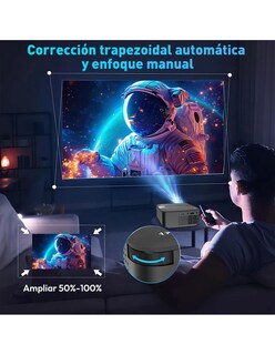 Foto 7 | Foto 7 | Combo Mini Proyector Profesional X6 + Bocina Go 4 Waterproof Azul Petukita Box