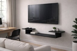 Repisa Flotante 100 Cm Negro