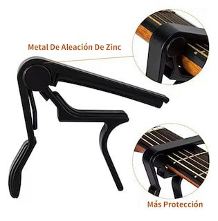 Foto 4 | Foto 4 | Capotraste Belug color Negro para Guitarra