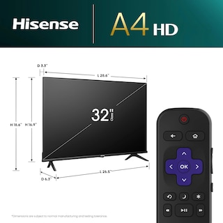 Foto 3 | Foto 3 | Televisor Inteligente Hisense 32A4HNR 32 Pulgadas HD 720p Roku con Alexa 2024 - Venta Internacional