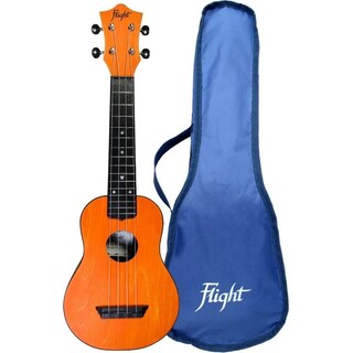 Foto 1 | Foto 1 | Ukulele Acústico Flight Tus35 Soprano con Funda color Anaranjado