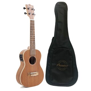 Foto 1 | Foto 1 | Ukelele Electroacústico Concierto de Estudio Bamboo U-23-sapele Q Cuerpo de Sapele Natural con Funda Incluida