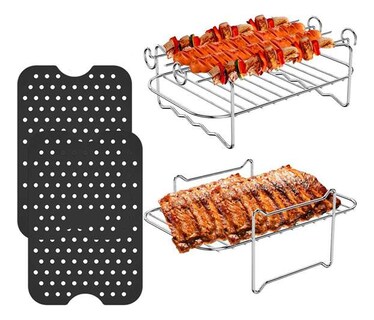 Foto 1 | Foto 1 | Set 8pcs Accesorios Para Freidora De Aire Para 3.7qt-4.2qt