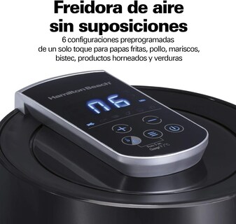 Foto 3 | Foto 3 | Freidora Aire 2.5 Litros 1400w 35050 Hamilton Beach color Negro
