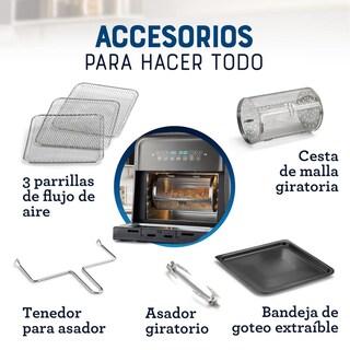 Foto 5 | Foto 5 | Freidora de Aire Oster Negra 10l 120v