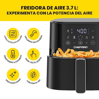 Foto 4 | Foto 4 | Freidora de Aire Chefman Digital de 3.7 l