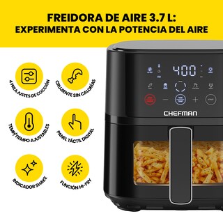 Foto 4 | Foto 4 | Freidora de Aire Chefman Negra de 3.7 L