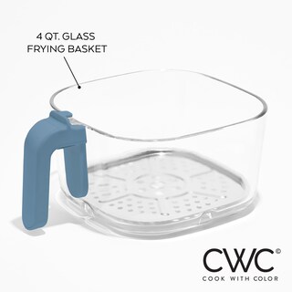 Foto 2 | Foto 2 | Air Fryer Cook With Color, Cesta De Vidrio De 1200 W, 4 L, Apta Para Lavavajillas - Venta Internacional.